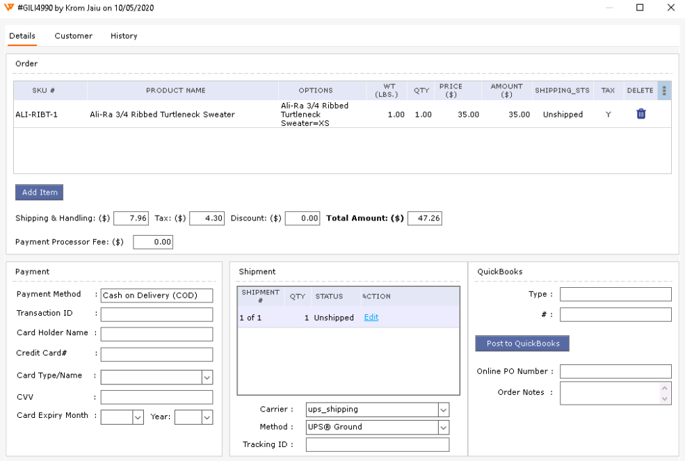 Automate order processing