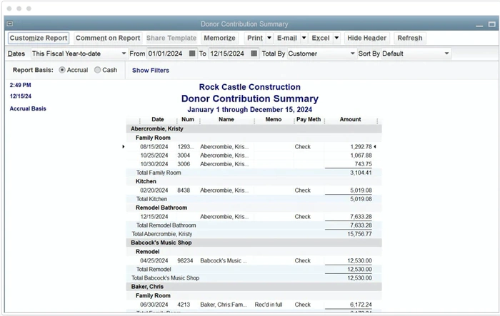 Excel Donation List Template 2025
