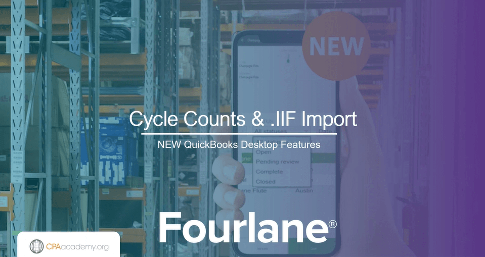 Cycle Counts QuicksBooks webinar