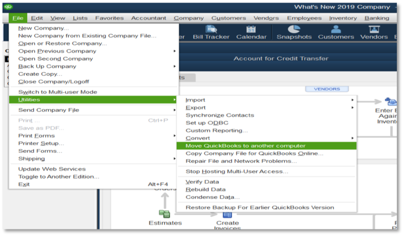 Move QuickBooks To Another Computer