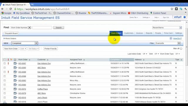 Audit Trail For Work Order in Intuit Field Service Management