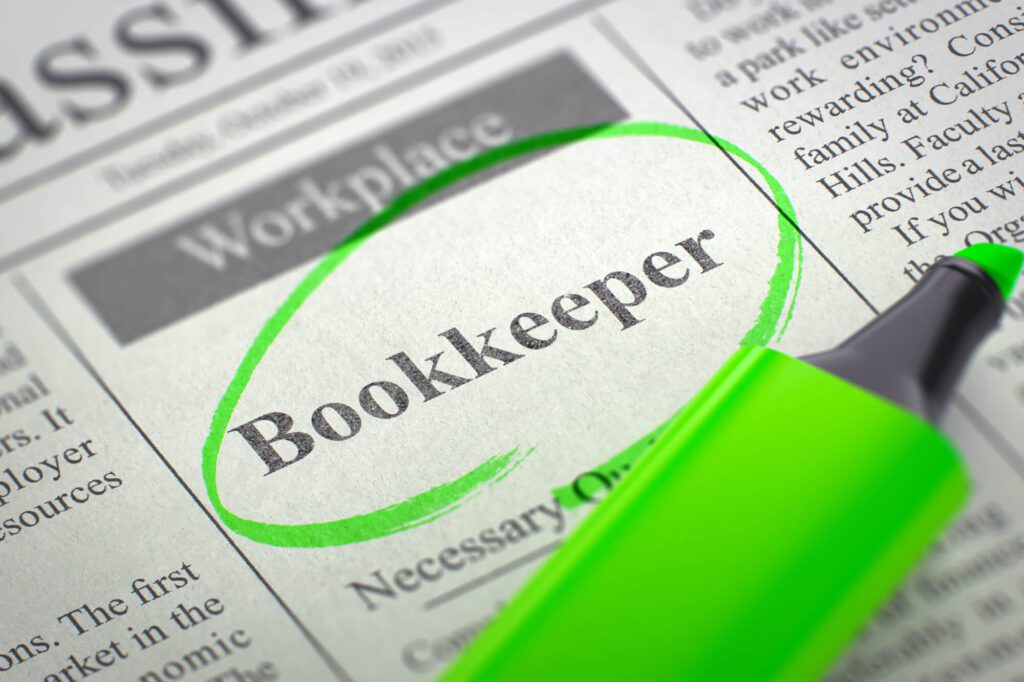 We're Hiring Bookkeeper. 3d.