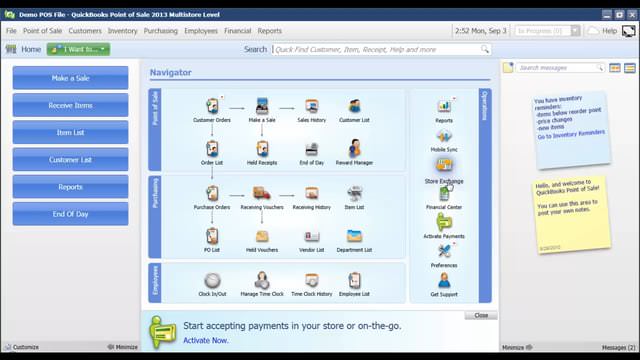 Create a Sales Order in QuickBooks POS