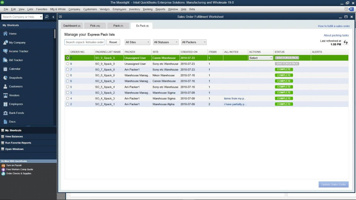 QuickBooks Landed Cost