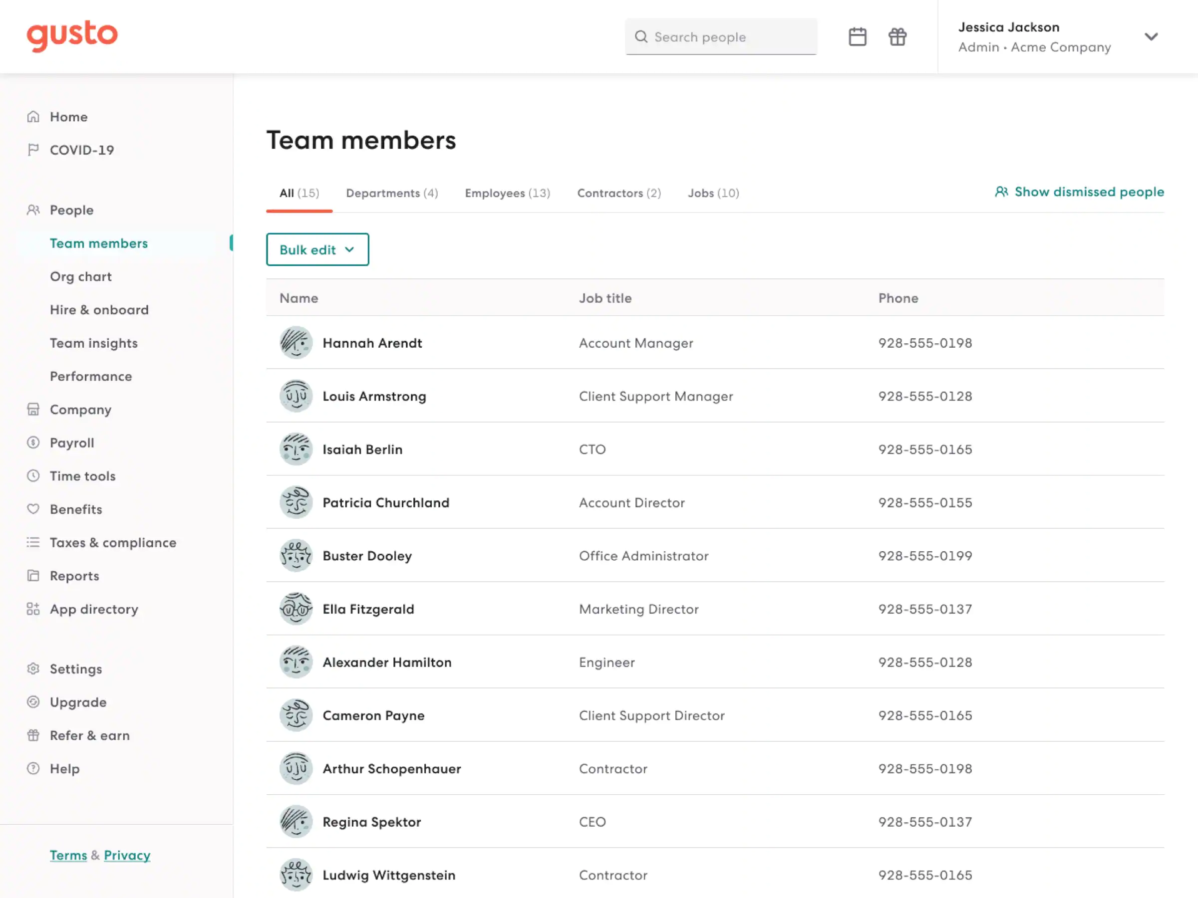 Xero Gusto payroll
